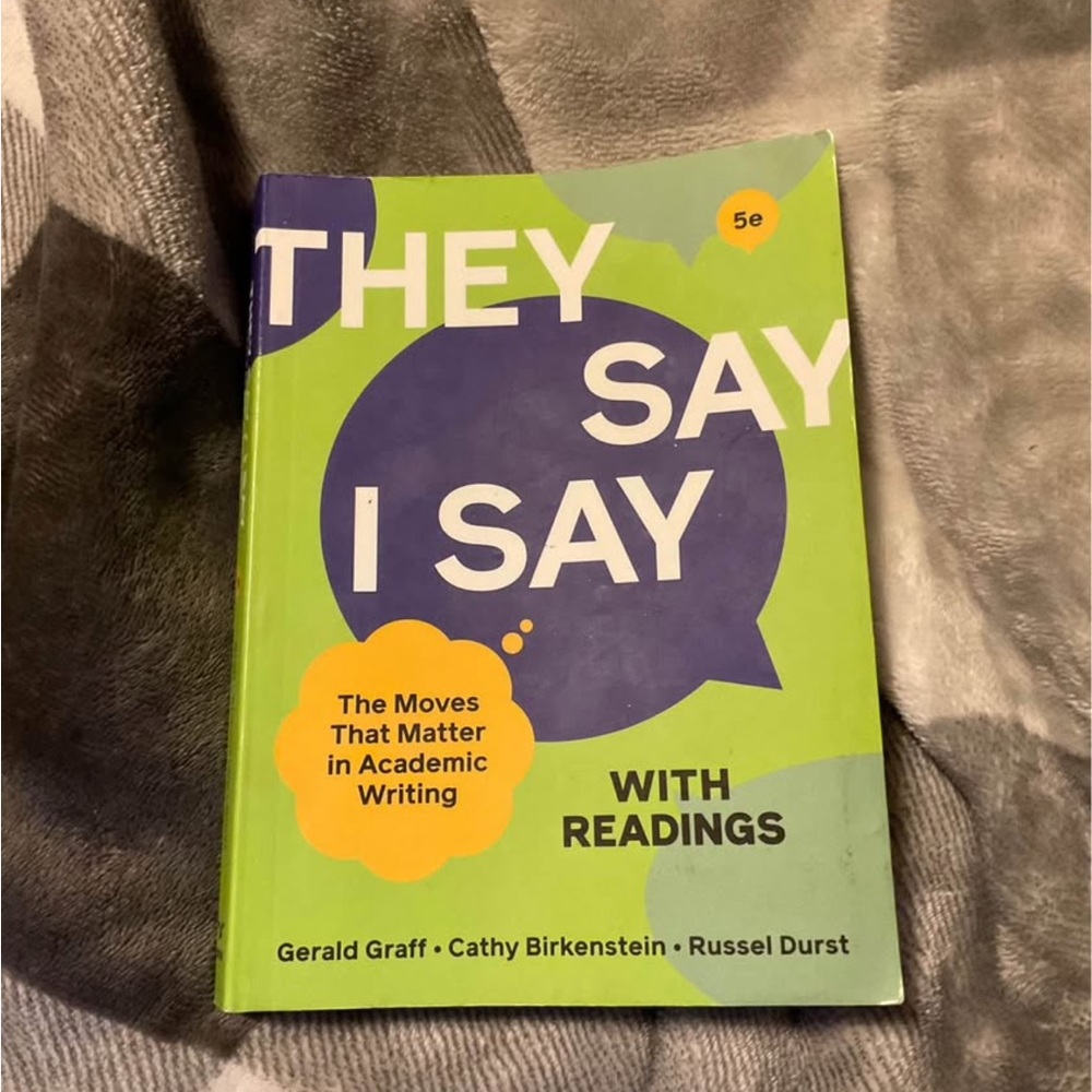 They Say I Say Book with Readings